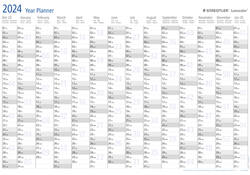 Jaarplanner 2026 Staedtler Lumocolor 84x60cm oprolbaar