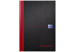 Notitieboek Oxford Black n' Red A5 96vel lijn