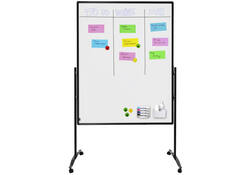 Scheidingswand + whiteboard Legamaster Premium Plus 150x120cm geëmailleerd staal