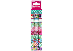 Washitape set à 10 rollen assorti
