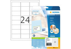 Etiket HERMA 4500 A4 63.5x33.9mm premium wit