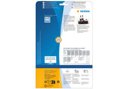 Etiket HERMA flessen 8882 90x120mm A4 glossy wit 40stuks