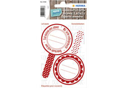 Etiket HERMA 15446 keuken new look rood