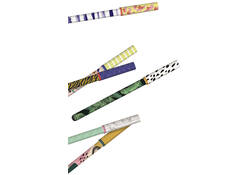 Balpen vrolijke print 6 assorti Slim pens