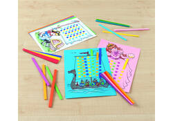 Vlechtpapierset Folia A4 8 designs 24vel inclusief vlechtstroken