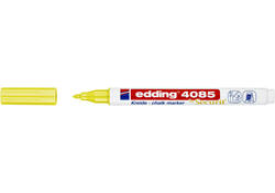 Krijtstift edding 4085 by Securit rond 1-2mm neon geel