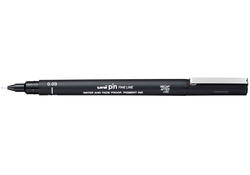 Fineliner Uni-ball Pin 0.03mm zwart