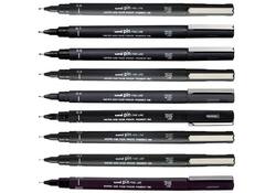 Fineliner Uni-ball Pin 0.03mm zwart