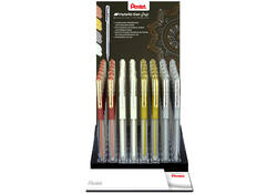 Gelschrijver Pentel K118 Grip medium assorti 4 kleuren
