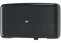 Toiletpapierdispenser Tork Twin Mini T2 Elevation zwart 555508