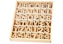 Letters en cijfers Creativ Company 4cm 288 stuks MDF
