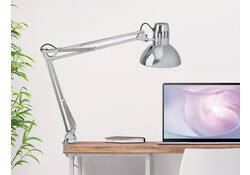 Bureaulamp MAUL Study met tafelklem chroom excl. LED lamp