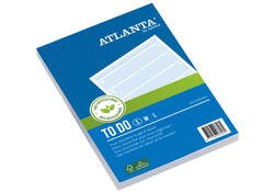 Things to do Djois Atlanta recycled papier Blok 148x105mm 100vel 70gr blauw