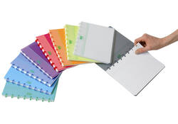 Schrift Adoc A5 ruit 4x8mm 144 pagina's 90gr assorti