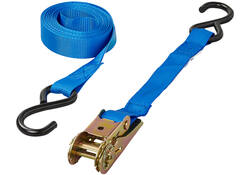 Spanband ProPlus blauw met ratel en 2 haken 5m