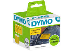 Etiket Dymo LabelWriter naamkaart 54x101mm 1 rol á 220 stuks geel