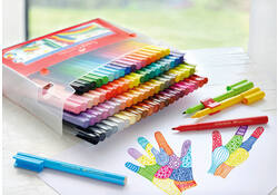 Kleurstift Faber-Castell Connector assorti cadeauset à 80 stuks