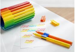 Kleurstift Faber-Castell Connector assorti koffer à 60 stuks
