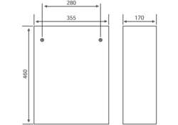Afvalbak Katrin 900788 25liter metaal wit