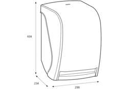 Dispenser Katrin 104438 handdoekrol elektrisch zwart