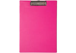 Klembord MAUL A4 staand PVC neon roze