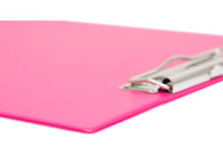 Klembord MAUL A4 staand PVC neon roze