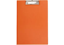 Klembordmap MAUL A4 staand met penlus PVC neon oranje