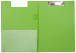 Klembordmap MAUL A4 staand met penlus PVC neon groen