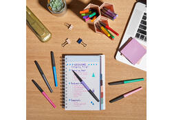 Fineliner Paper Mate Flair Metallic medium blister à 6 stuks