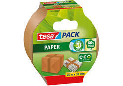 Verpakkingstape tesapack® papier ecoLogo® 25mx38mm bruin