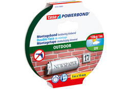Montagetape tesa® Powerbond Outdoor dubbelzijdig 5mx19mm transparant