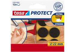 Beschermvilt tesa® Protect anti-kras Ø22mm bruin 12 stuks