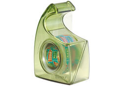 Plakband handdispenser tesafilm® eco & clear 33mx19mm + Easy Cut hand ecoLogo®