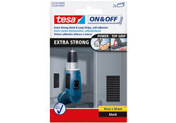 Klittenband tesa® On & Off extra sterk 50mmx10cm zwart