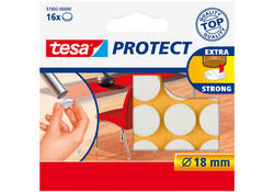 Beschermvilt tesa® Protect anti-kras Ø18mm wit 16 stuks