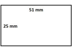 Zebra labeletiket IEZZY 880199-025D 51x25mm 25mm wit permanent