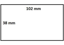 Zebra labeletiket IEZZY 880191-038D 102x38mm 25mm wit permanent