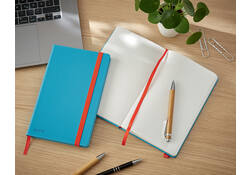 Notitieboek Leitz Cosy B5 160blz 100gr lijn blauw