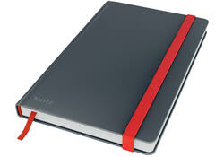 Notitieboek Leitz Cosy A5 160blz 100gr lijn grijs