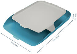 Brievenbak Leitz Cosy met desk organiser blauw