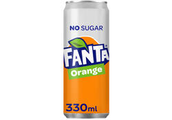 Frisdrank Fanta orange zero blik 330ml