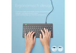 Toetsenbord R-Go Ergonomisch Compact Break QWERTY
