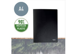 Showmap Leitz Recycle A4 40-tassen gerecycled PP zwart