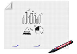 Magic-Chart Legamaster flipchart XL 90x120cm wit met ruit