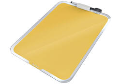 Glas Desktop Flipover Leitz Cosy geel