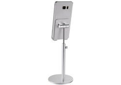 Telefoonstandaard Neomounts DS10200SL1 in hoogte verstelbaar Zilver