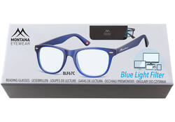 Leesbril Montana +2.00 dtp blue light filter +2.00 blauw