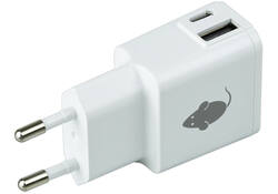 Oplader Green Mouse USB-C 1x en USB-A 1x 2.4A wit