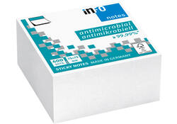 Memoblok info notes antimicrobiëel 400 vel 75x75mm wit