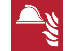 Pictogram bordje Djois Brandbestrijdingsmiddelen 200x200mm Rood